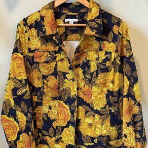 Isaac Mizrahi Bold Floral Jacket Blazer Size 18